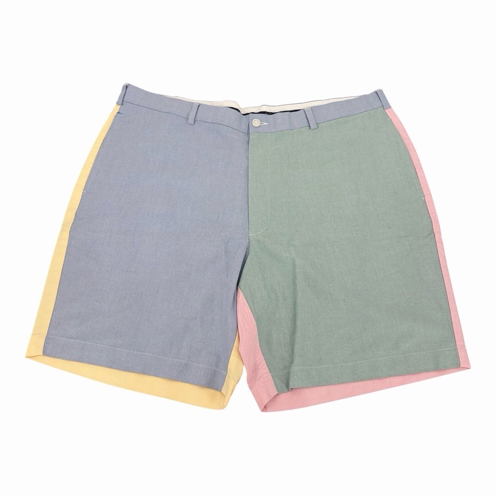 Brooks Brothers Mens Size‎ 42 Pastel Color Block 100% Cotton 9in Shorts Beach